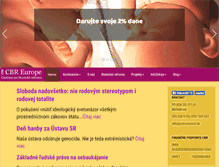 Tablet Screenshot of cbreurope.sk